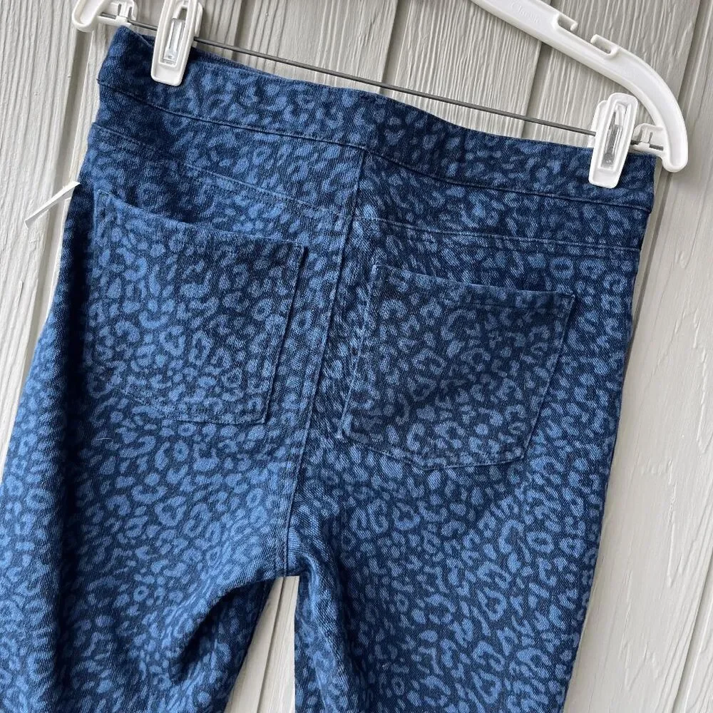 Spanx Leopard Print Denim Leggings M Shaping